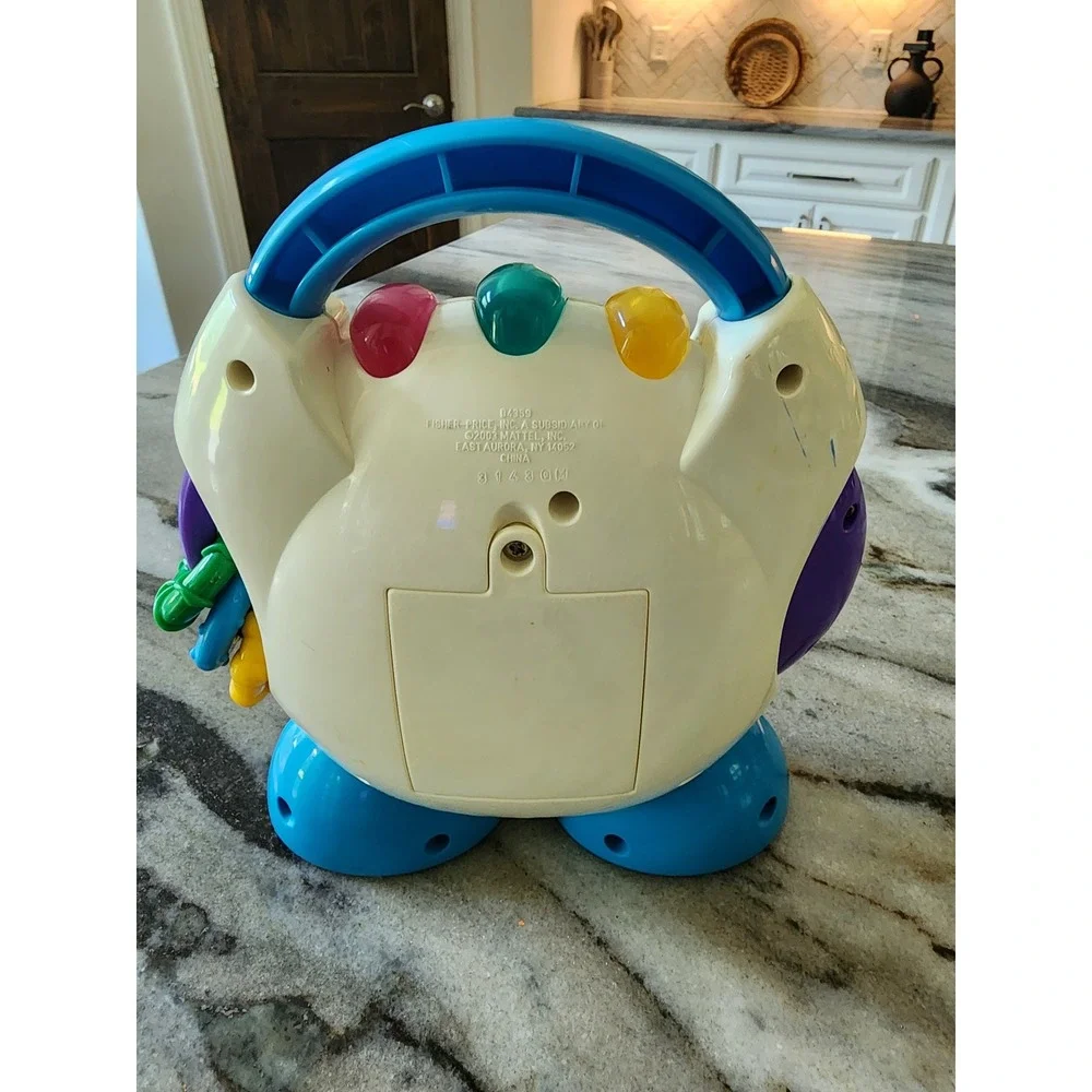 Fisher Price 2003 See N Say Animal Sounds Musical Toy B4359 CD Player WORKS